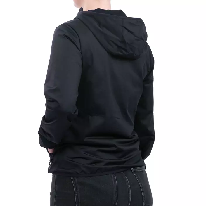 Westborn women's hoodie with zipper, Black, large image number 4