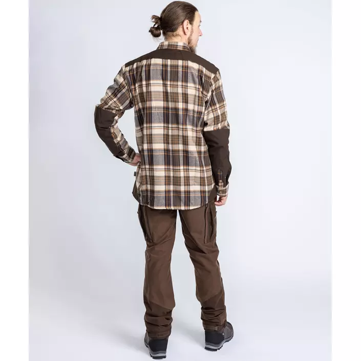 Pinewood Furudal Pro skjorte med uld, Beige/Suede Brown, large image number 3