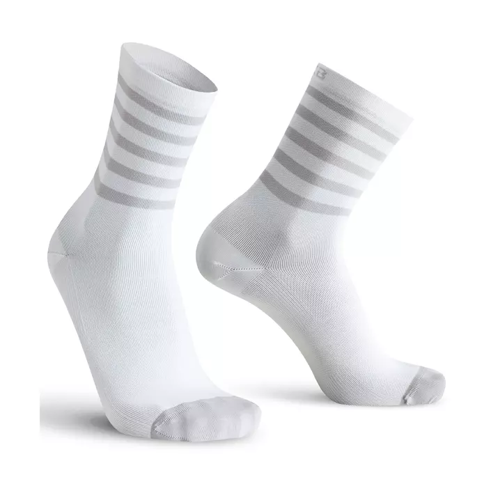 Oxyburn Stripes socks, White/blade, large image number 0