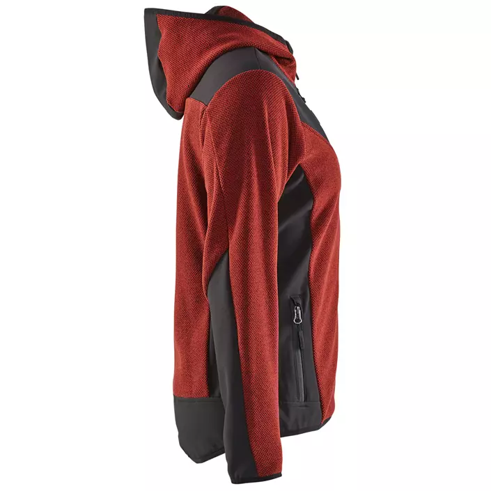 Blåkläder women's knitted jacket, Burnt Red/Black, large image number 2