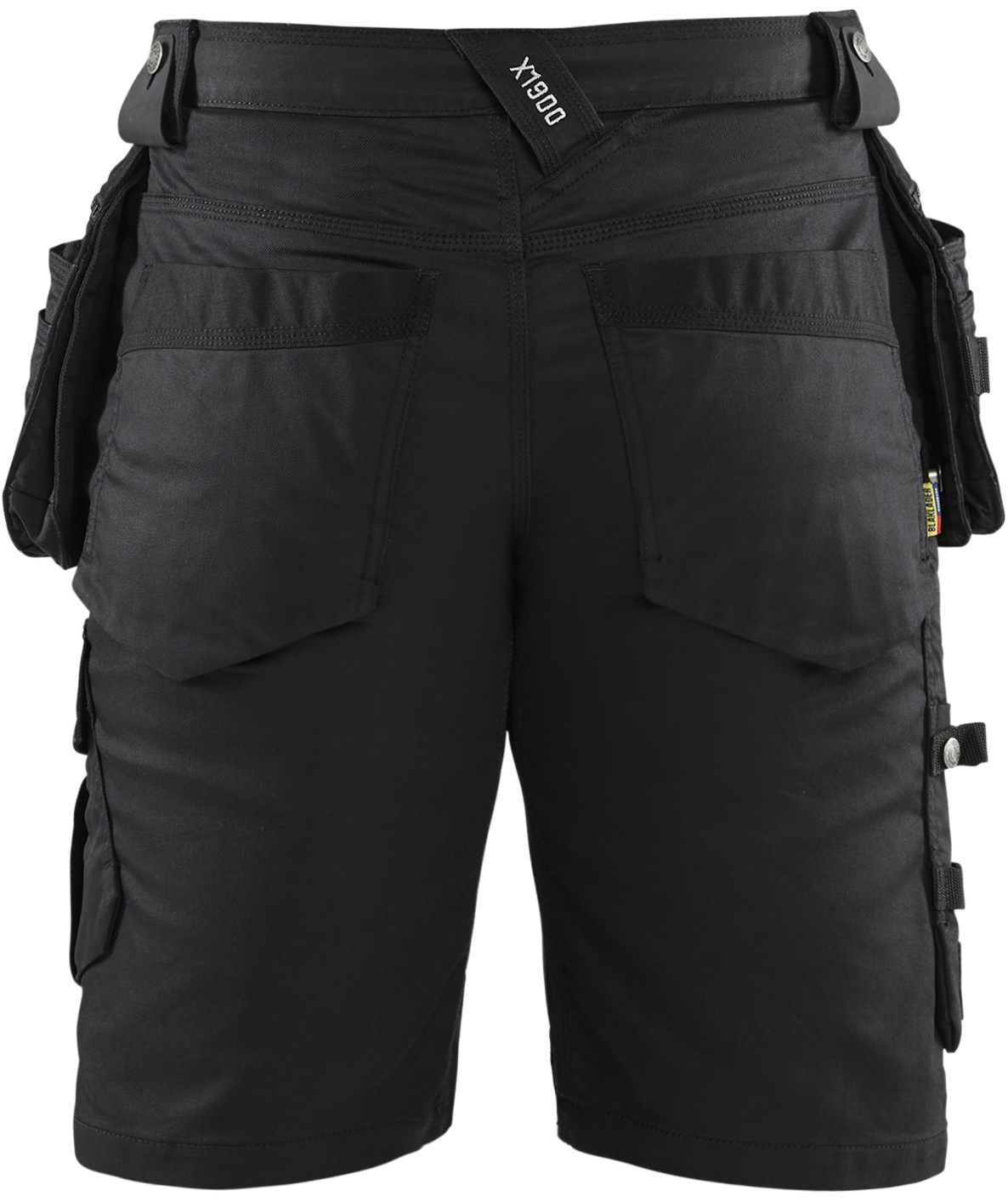 Bl&aring;kl&auml;der hantverksshorts, Svart/Svart, large image number 2