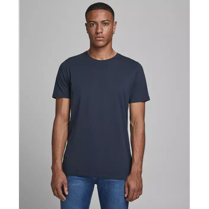 Jack & Jones JJEORGANIC kortärmad basic T-shirt, Navy Blazer, large image number 1