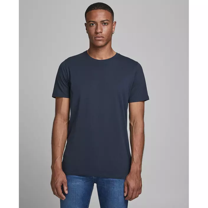 Jack & Jones JJEORGANIC kortärmad basic T-shirt, Navy Blazer, large image number 1