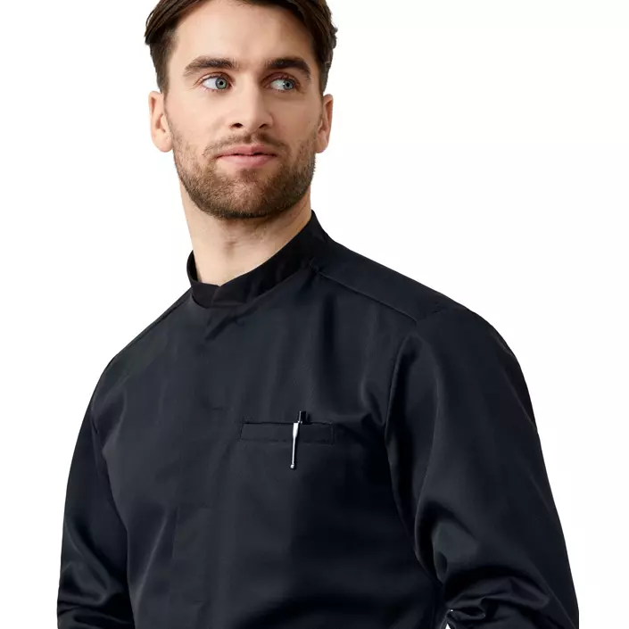 Kentaur Refibra™ Tencel chefs jacket, Black, large image number 3