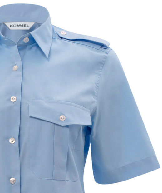 K&uuml;mmel Diane Classic fit women's short-sleeved shirt, Light Blue