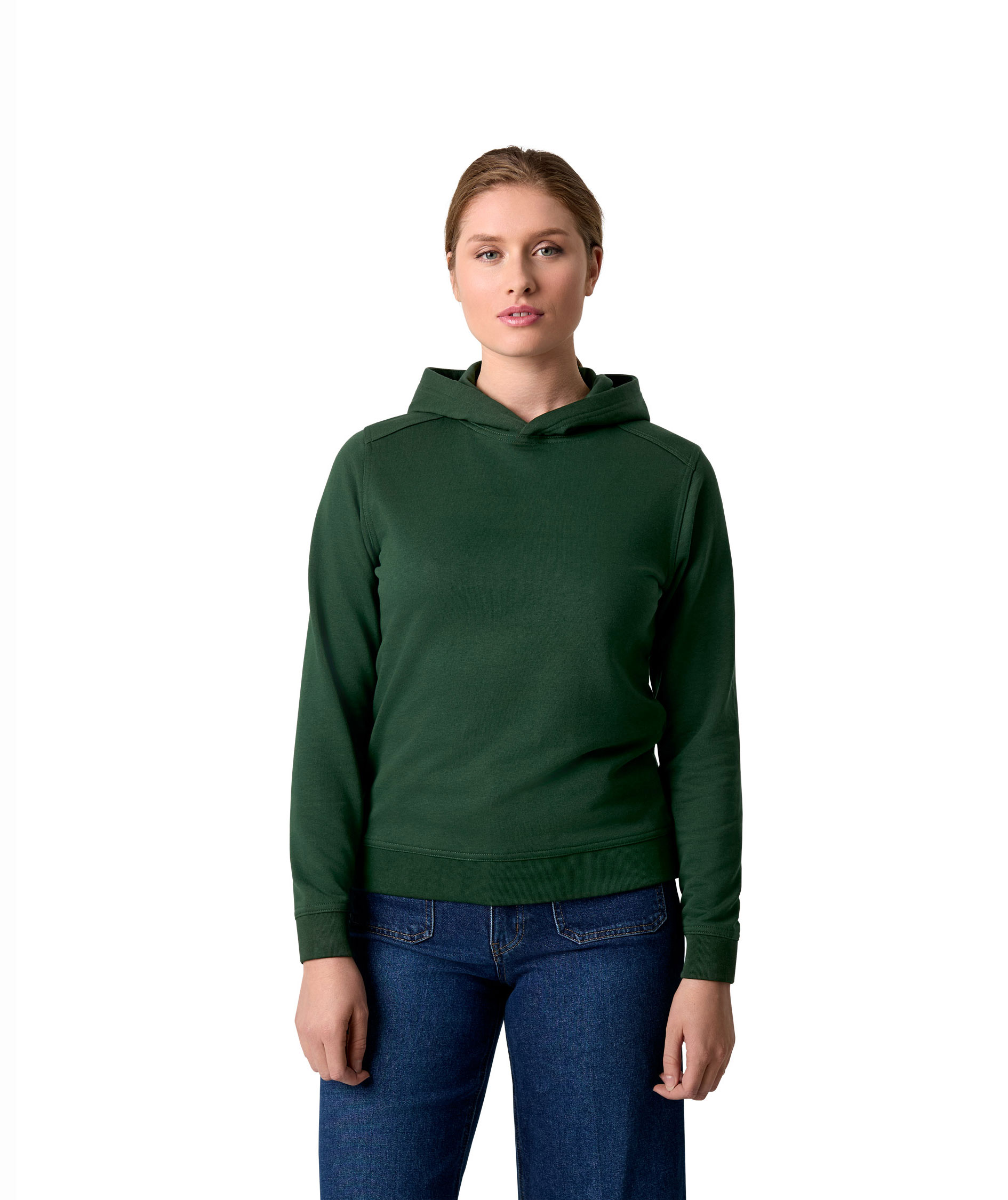 ID Pro Wear Care Damen Hoodie, Flaschengr&uuml;n