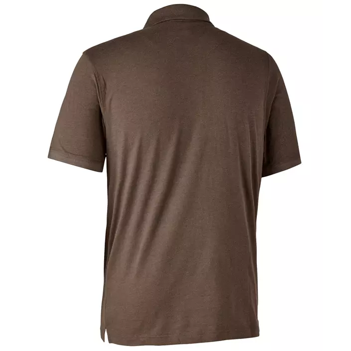 Deerhunter Gunnar polo T-shirt, Brown Leaf Melange, large image number 1