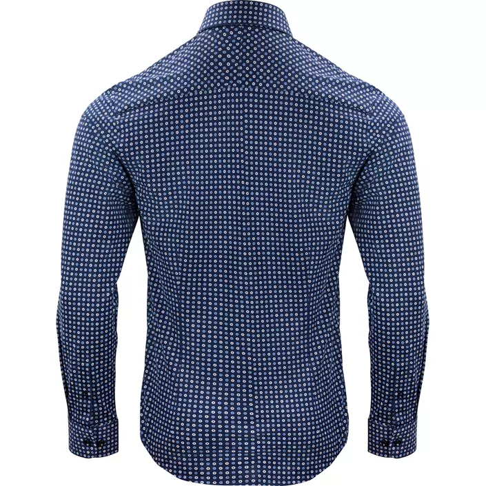 J. Harvest & Frost Piqué Indigo Bow 131 regular fit skjorte, Blue Print, large image number 1