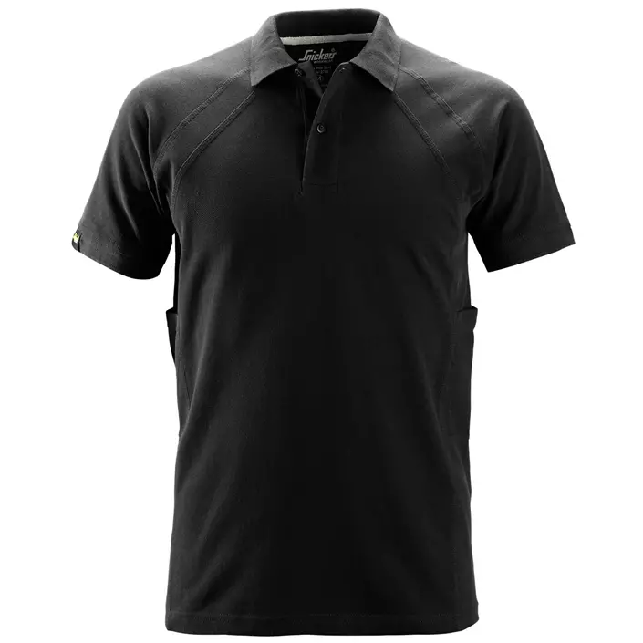 Snickers polo shirt with MultiPockets™, Black, large image number 0