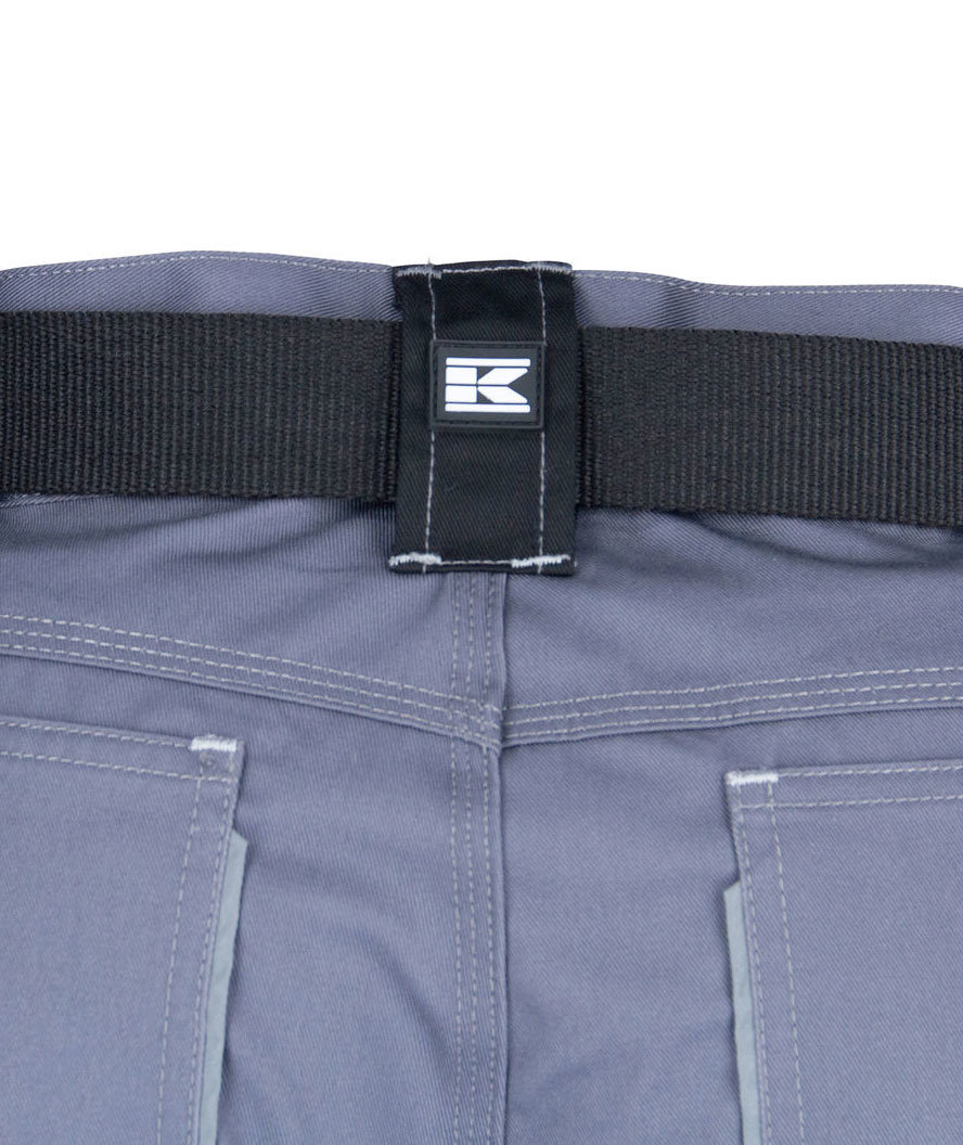 Kramp Original arbejdsbukser med b&aelig;lte, Gr&aring;/Sort, large image number 5