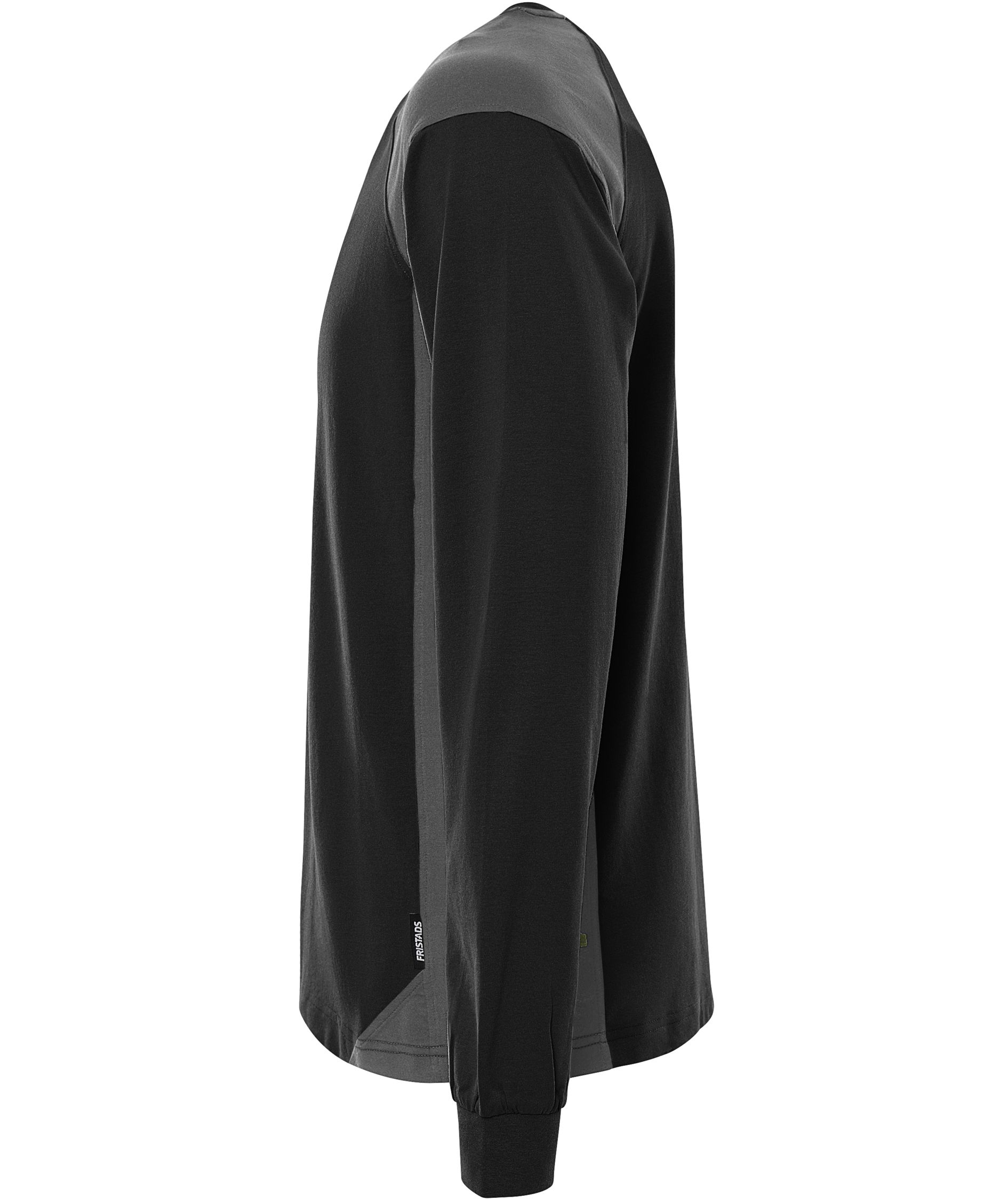 Fristads Heavy long-sleeved T-shirt 7071 GTM, Black/Grey, Black/Grey, large image number 5