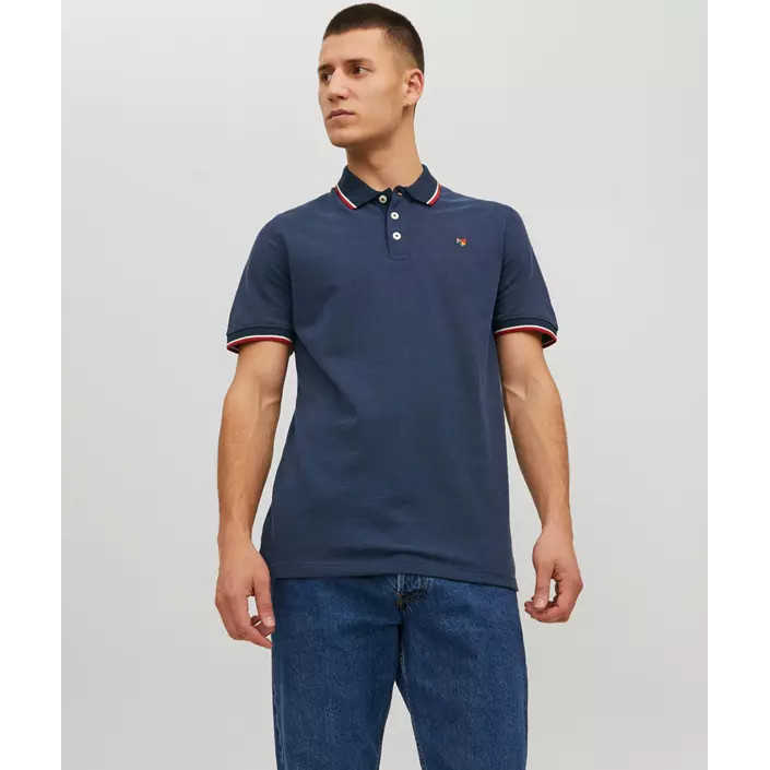 Jack & Jones Premium JPRBLUWIN Polo T-shirt, Navy Blazer, large image number 1