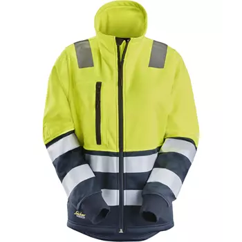 Snickers women's sweat jacket 8073, Hi-Vis Yellow/Navy