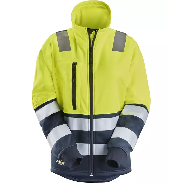 Snickers women's sweat jacket 8073, Hi-Vis Yellow/Navy, large image number 0