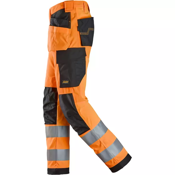 Snickers håndværkerbukser 6238, Hi-Vis Orange/Sort, large image number 3