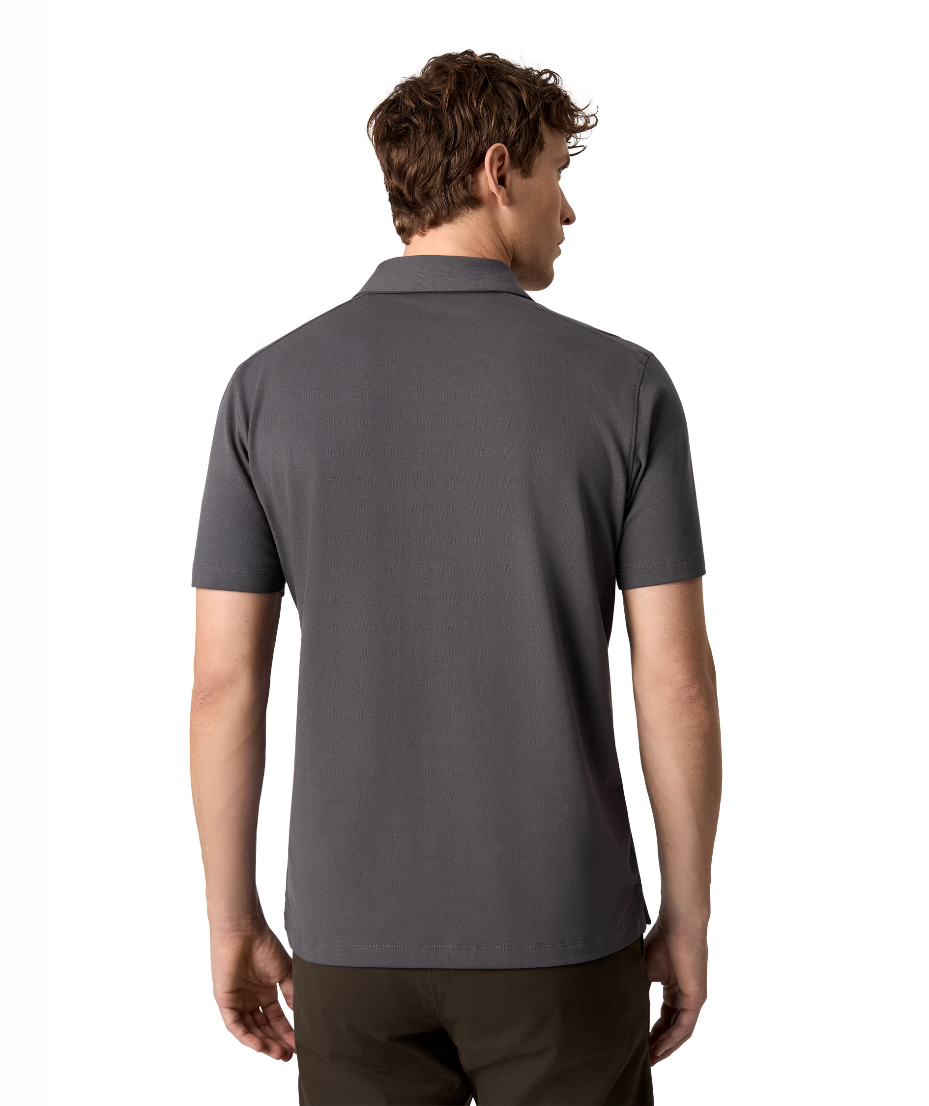 Seven Seas Organic Polo T-shirt, Silver Grey, large image number 5