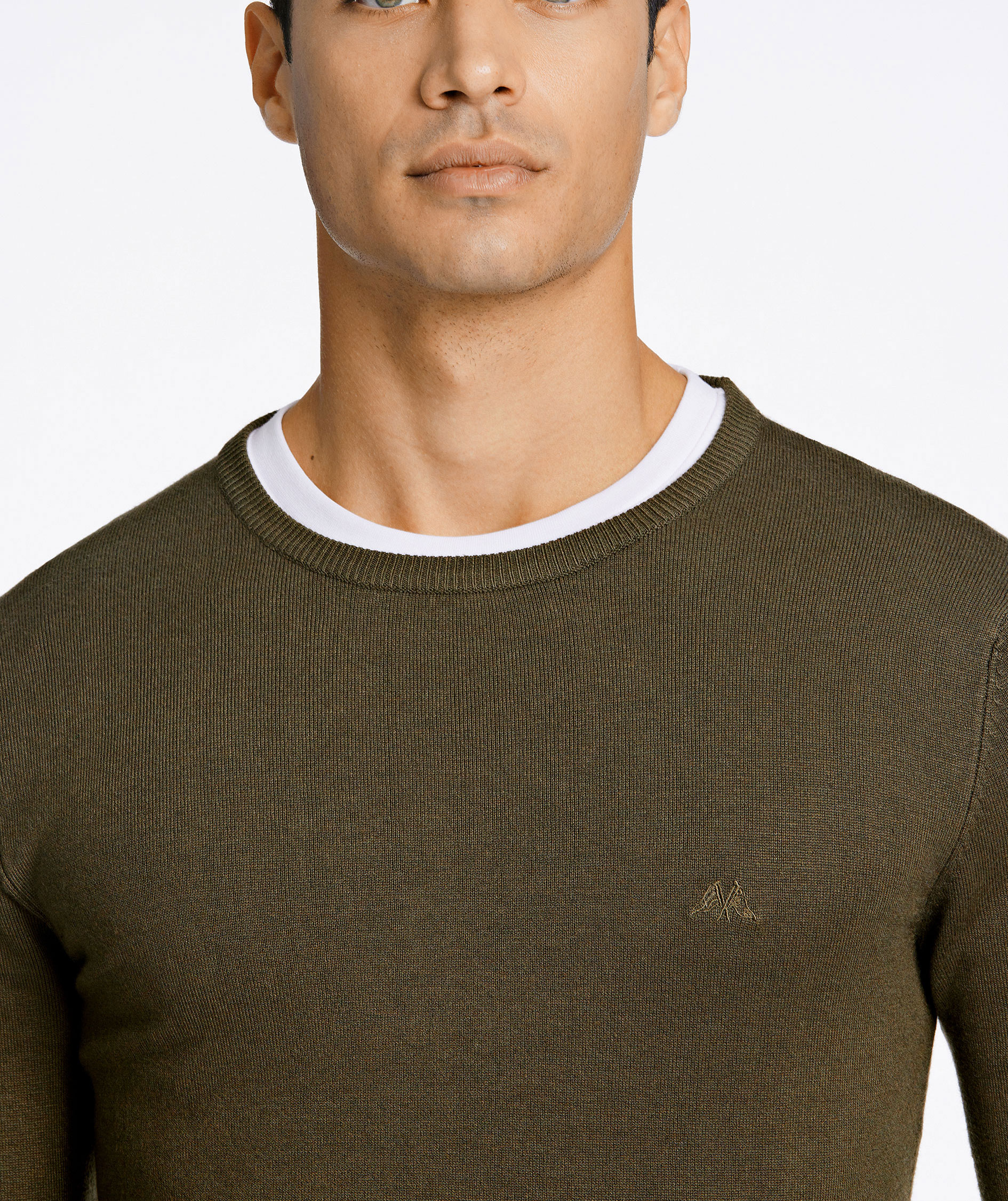 Lindbergh knitted pullover, Army Mel, large image number 3