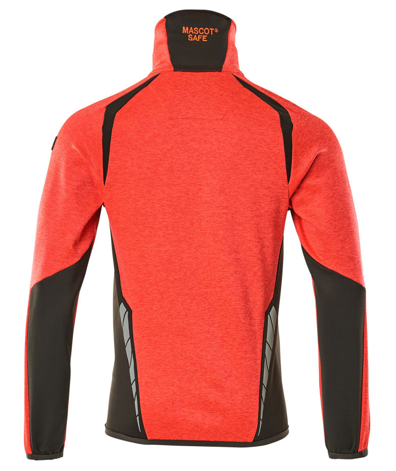 Mascot Accelerate Safe fleecetr&oslash;je, Hi-vis R&oslash;d/M&oslash;rk antracit, large image number 1