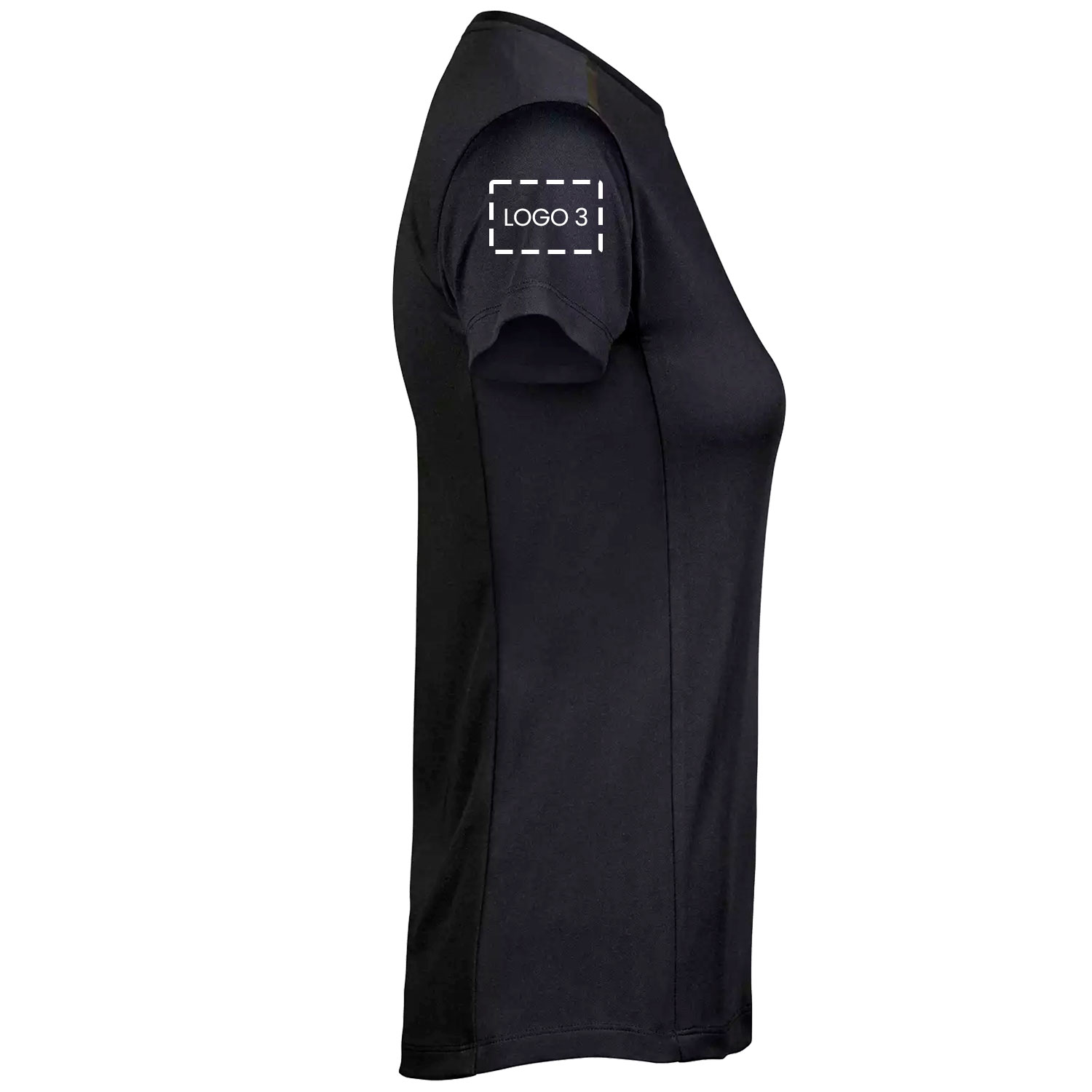 Tee Jays women's luxury T-shirt with logo print, , large image number 3