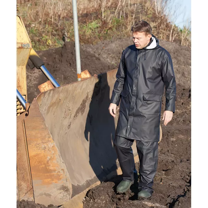 Lyngsøe PU regnrock, Marinblå, large image number 1