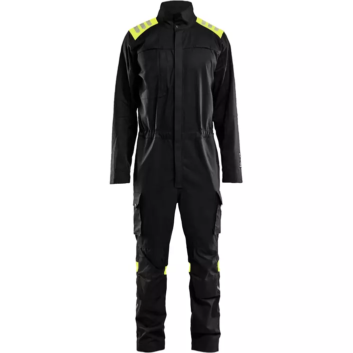Blåkläder FR Overall, Schwarz/Hi-Vis Gelb, large image number 0