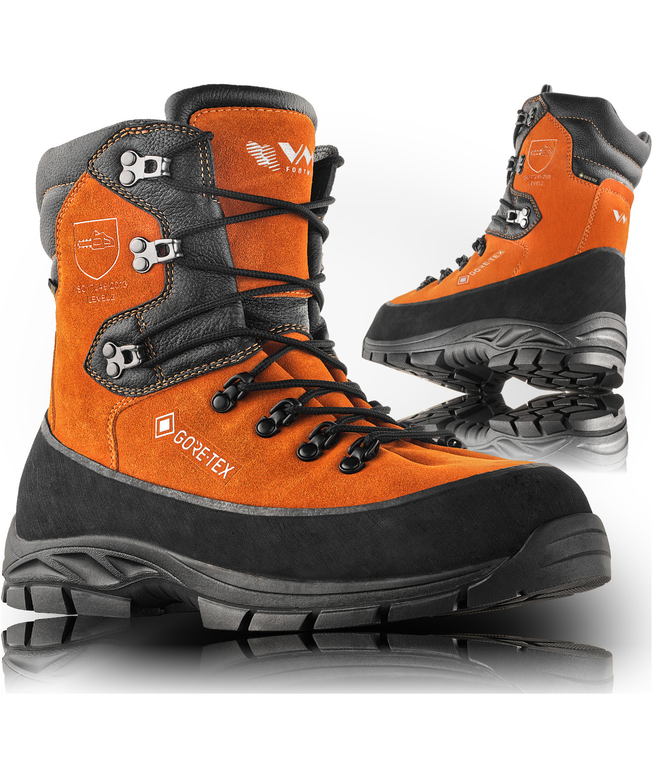 VM Footwear Curych chainsaw boots S7L, Brown/Black, large image number 2