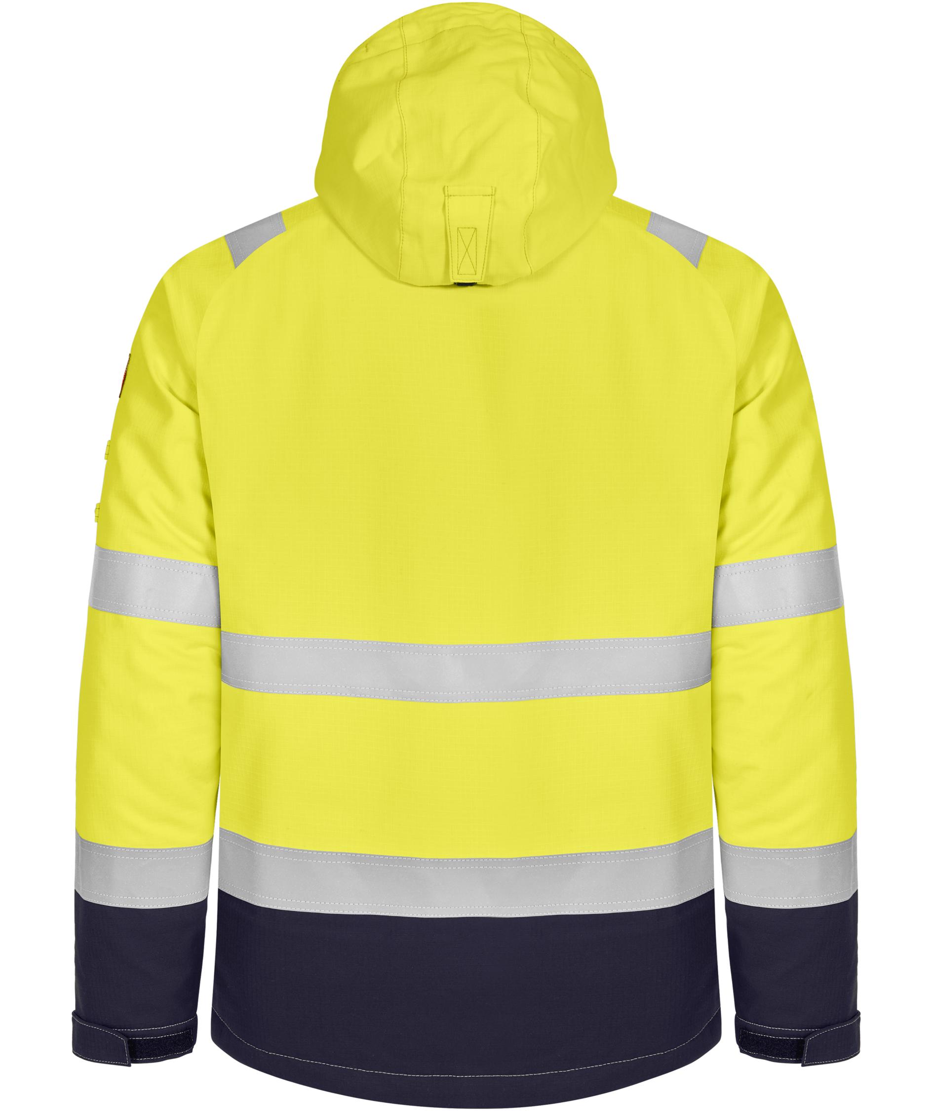 Tranemo Tera TX winter jacket, Hi-Vis yellow/marine