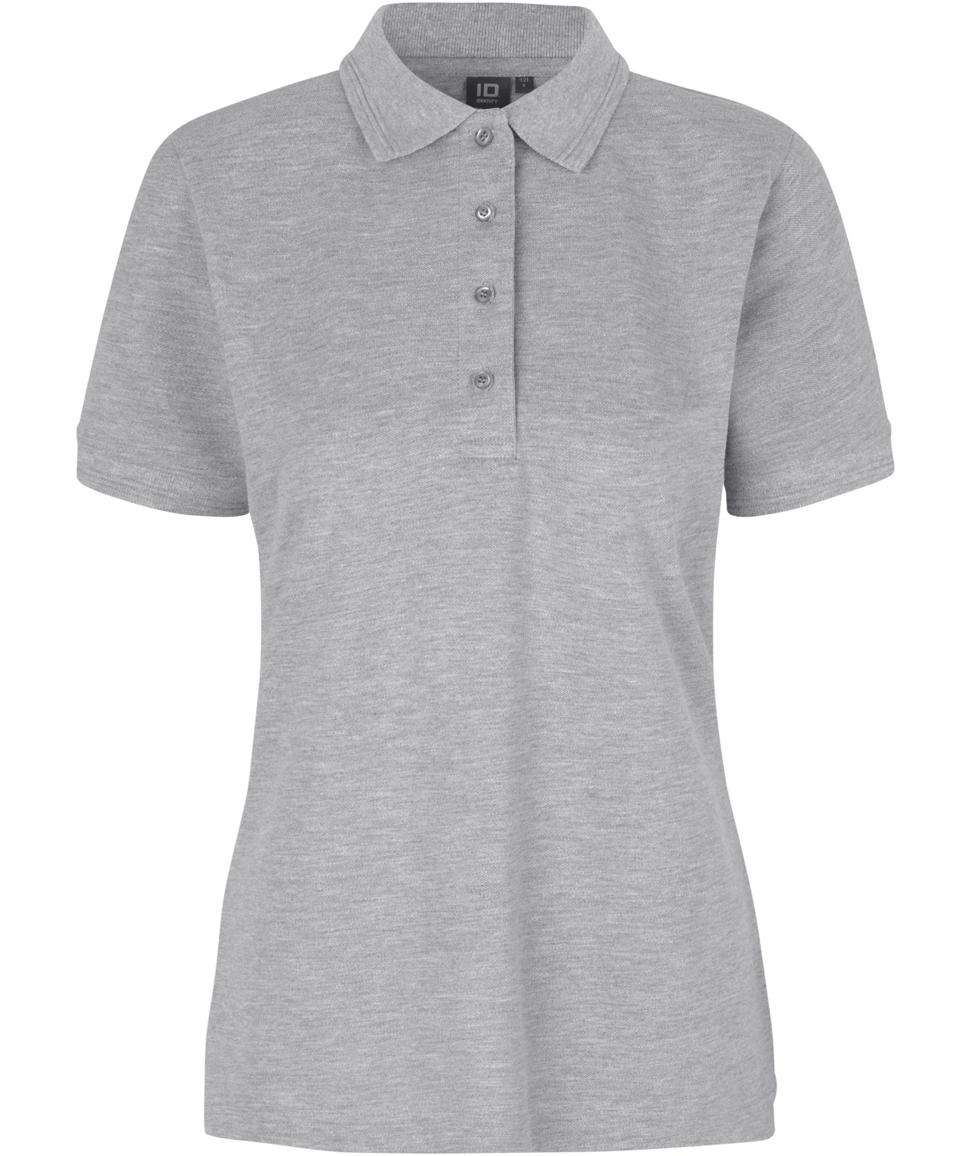 ID PRO Wear women's Polo shirt, Grey Melange