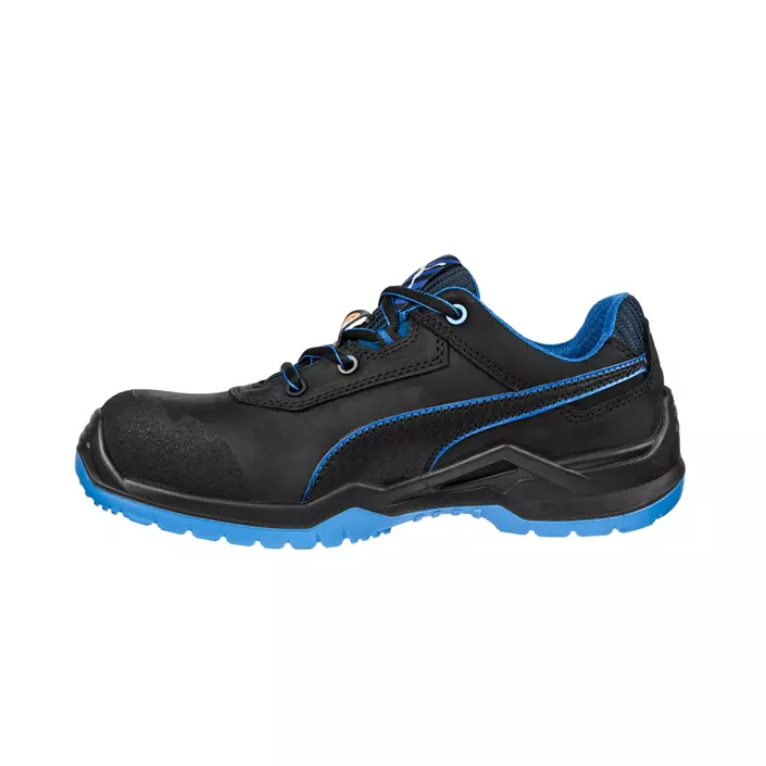 Puma Argon Blue Low skyddsskor S3, Svart/Blå, large image number 1