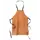 Fristads protective leather bib apron, Brown, Brown, swatch