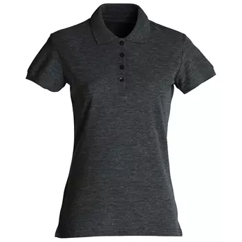 Clique women's polo shirt, Antracit Melange
