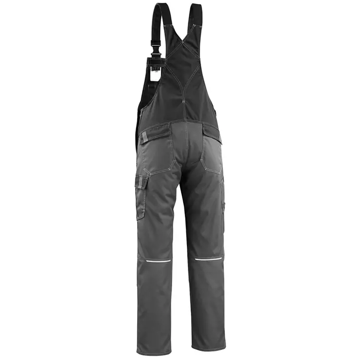 Mascot Light Leeton bib and braces, Dark Anthracite/Black, large image number 2
