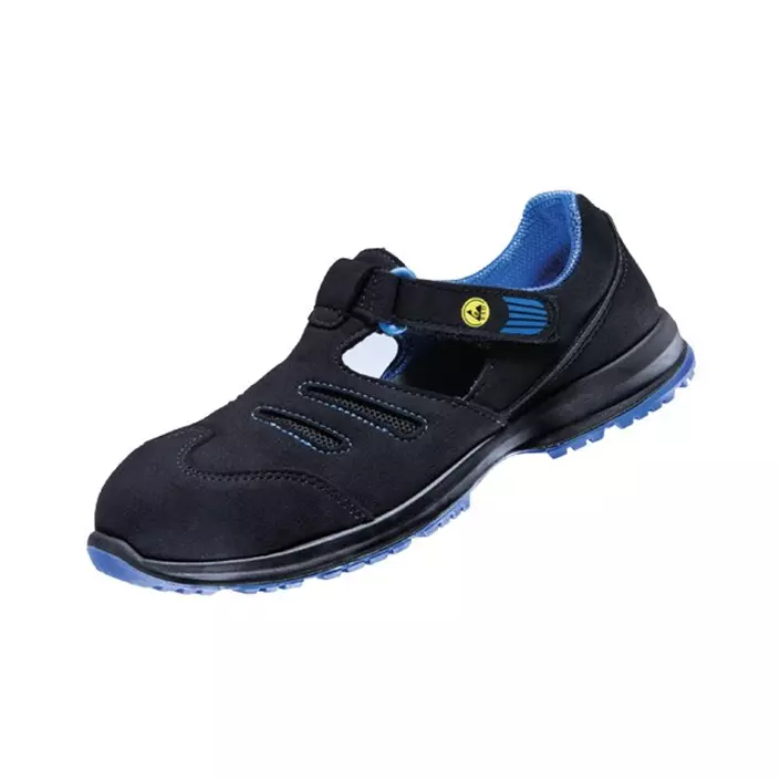 Atlas GX 350 2.0 Black women's safety sandals S1, Black/Blue, large image number 0
