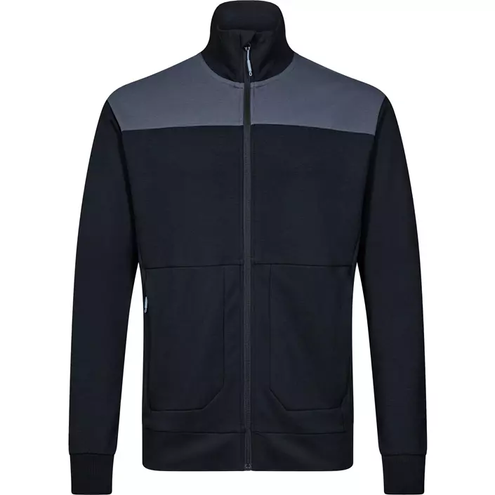 Engel Entire sweat cardigan, Deep Blue/Dark Sea, large image number 0