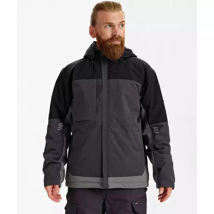 Engel Entire vinterjacka, Anthracite Grey/Black, large image number 1