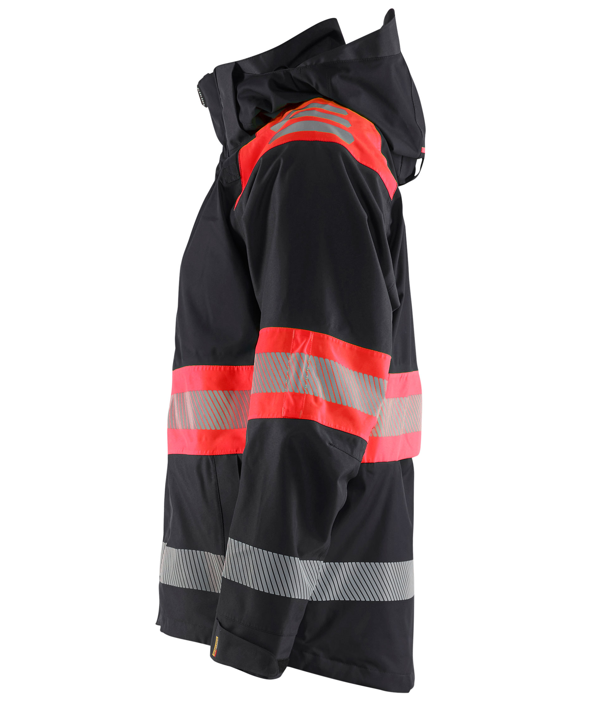 Bl&aring;kl&auml;der Shelljacke, Schwarz/Hi-Vis Rot, large image number 3