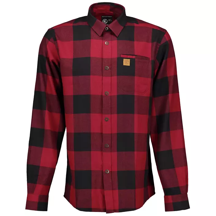 Westborn flannel shirt, Dark Red/Black, large image number 0