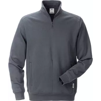 Fristads sweatshirt half zip 7607, Mørkegrå
