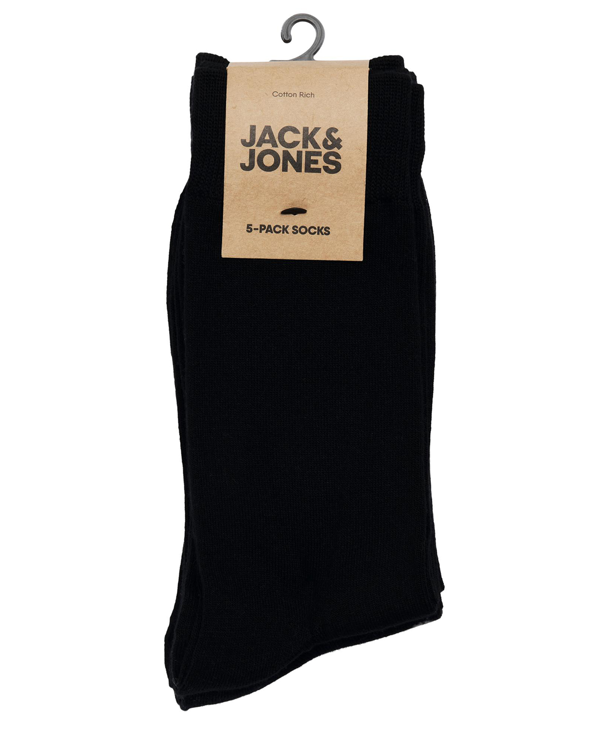 Jack & Jones JACBASIC 5-pack bamboo socks, Black, Black, large image number 2