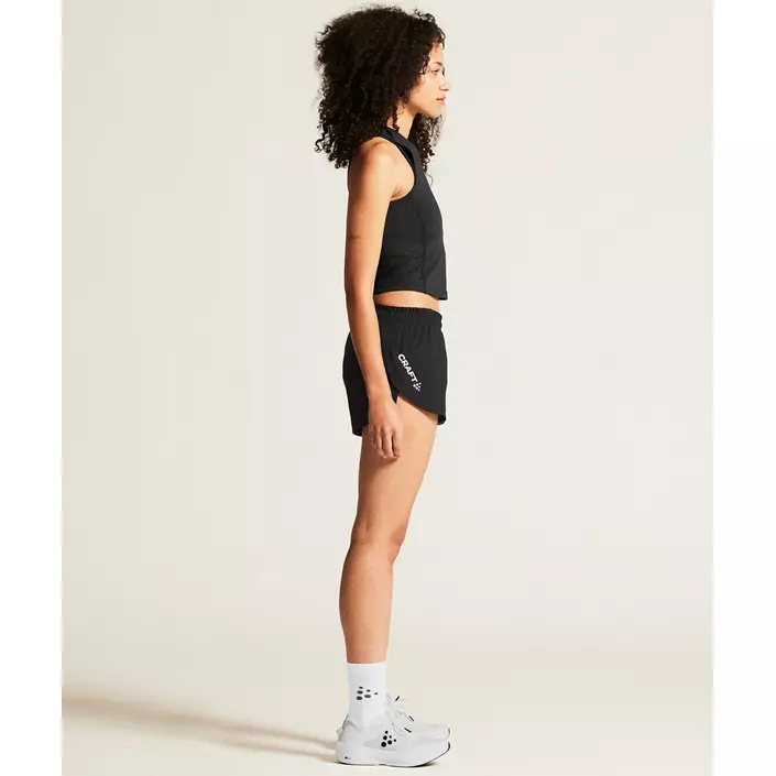 Craft Rush 2.0 Marathon dameshorts, Black, large image number 3