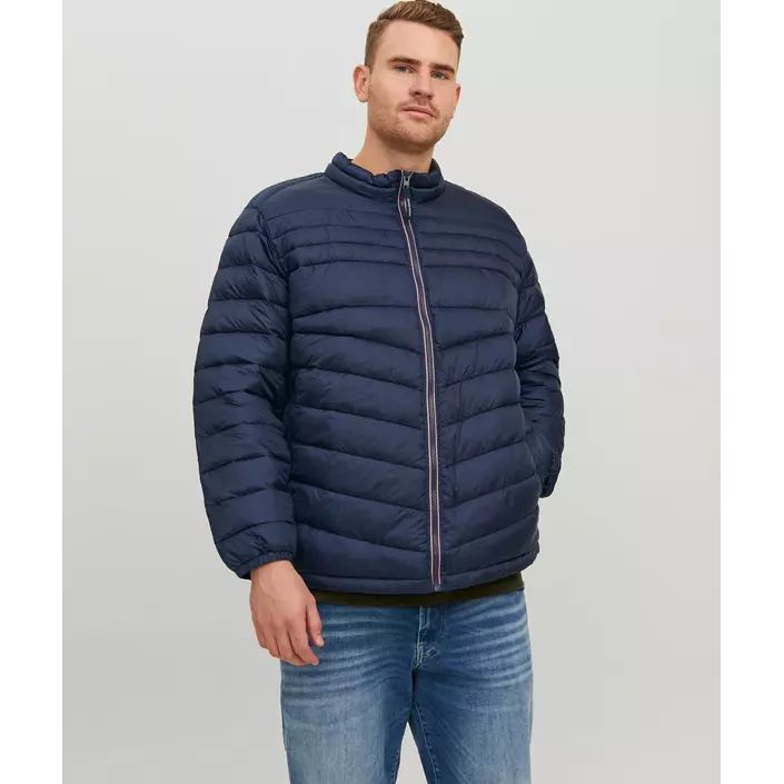 Jack & Jones JJEHERO Plus Size vattert jakke, Navy Blazer, large image number 5