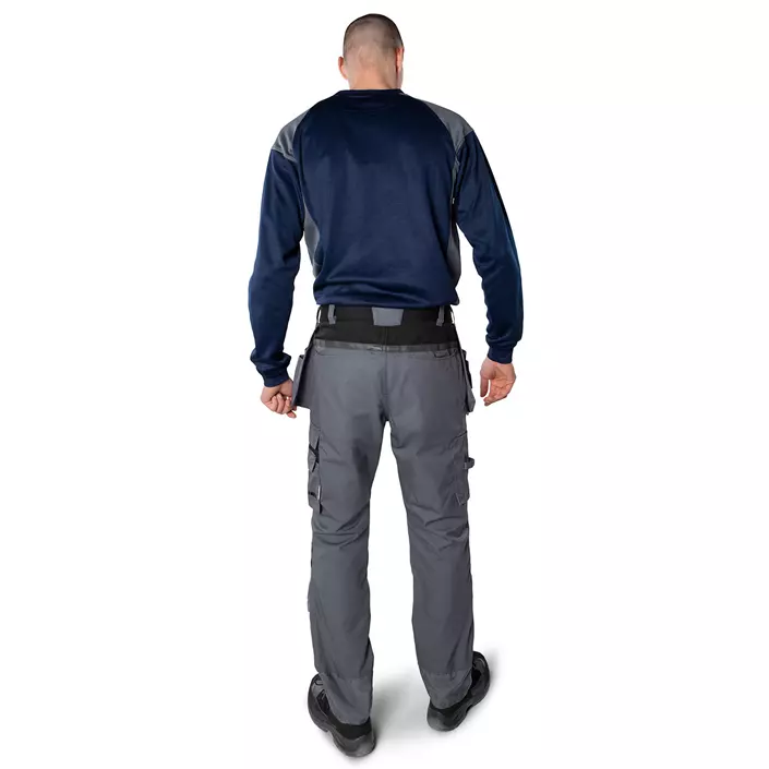 Fristads craftsman trousers 2595 STFP, Grey/Black, large image number 2