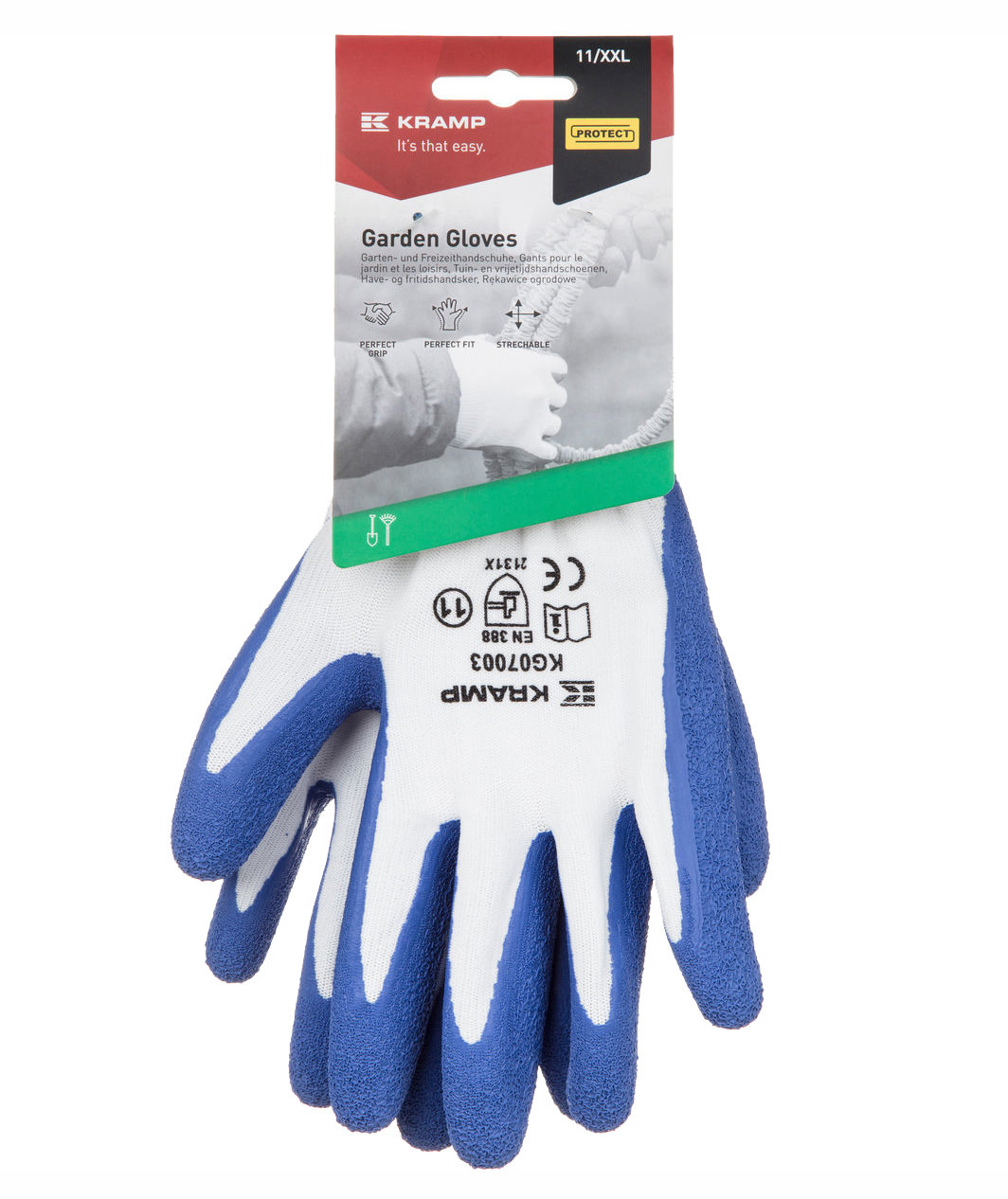 Kramp gardening gloves, White, large image number 2
