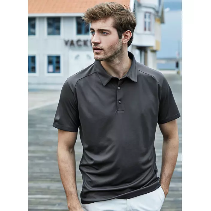 Tee Jays Luxury Sport polo T-skjorte, Mørkegrå, large image number 1