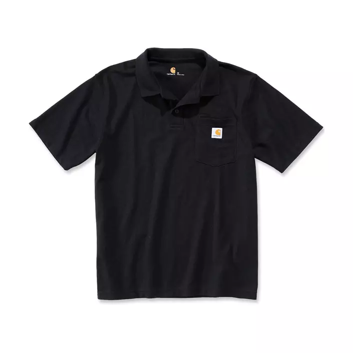 Carhartt Contractor's polo T-skjorte, Svart, large image number 0