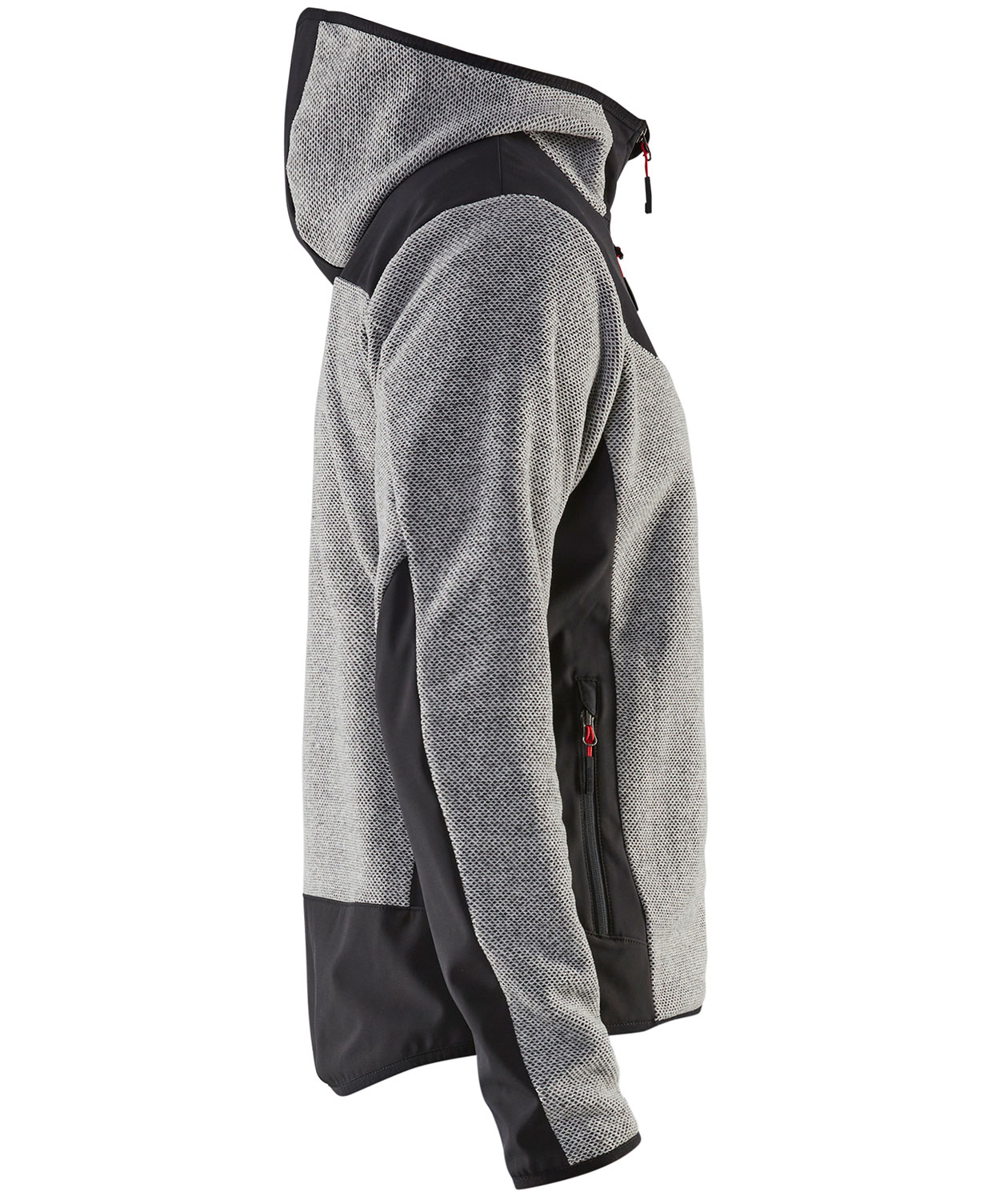 Bl&aring;kl&auml;der knitted jacket, Grey mottled/black, large image number 2