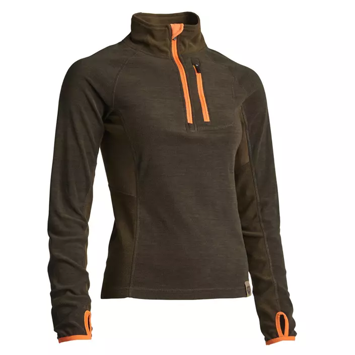 Northern Hunting Revna fleece dame baselayer genser, Brown, large image number 0