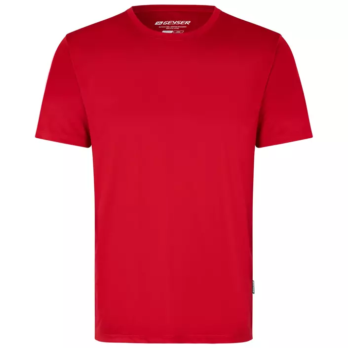GEYSER Essential interlock T-shirt, Röd, large image number 0