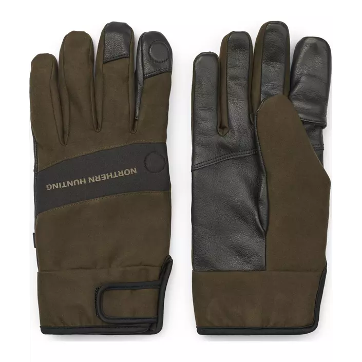 Northern Hunting Kvist gloves, Dark Green, large image number 1