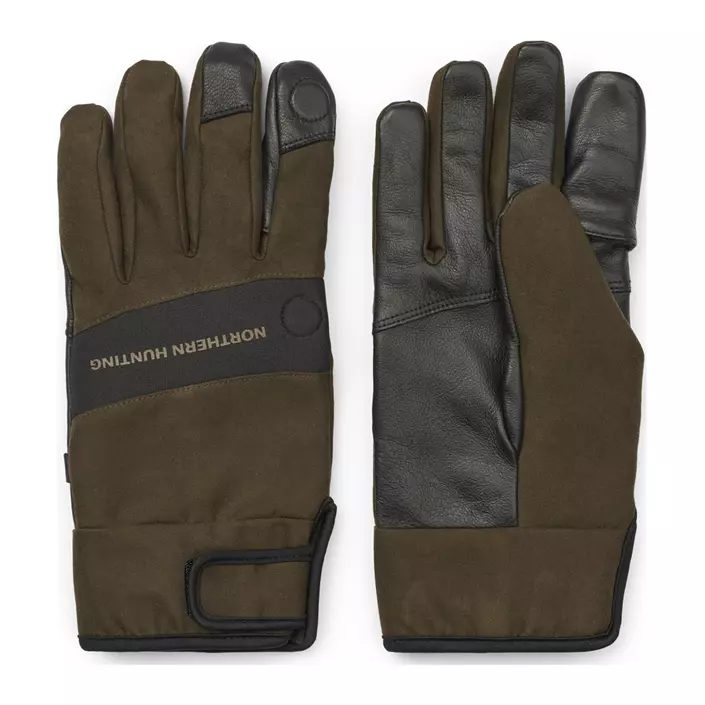Northern Hunting Kvist gloves, Dark Green, large image number 1